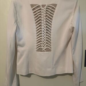 Bebe Cream Blazer with Chic Design
